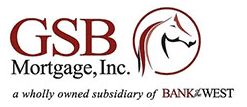 GSB Mortgage logo with stylized horse emblem